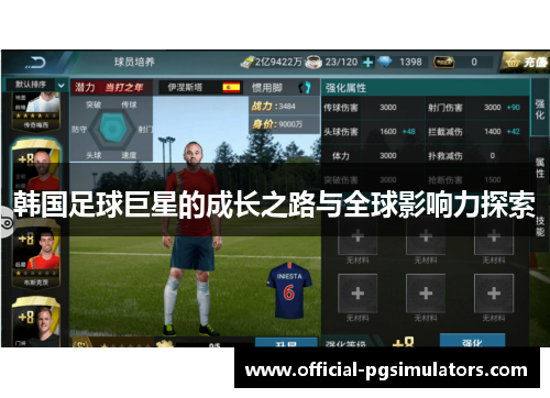 韩国足球巨星的成长之路与全球影响力探索
