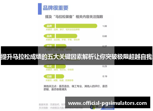 提升马拉松成绩的五大关键因素解析让你突破极限超越自我